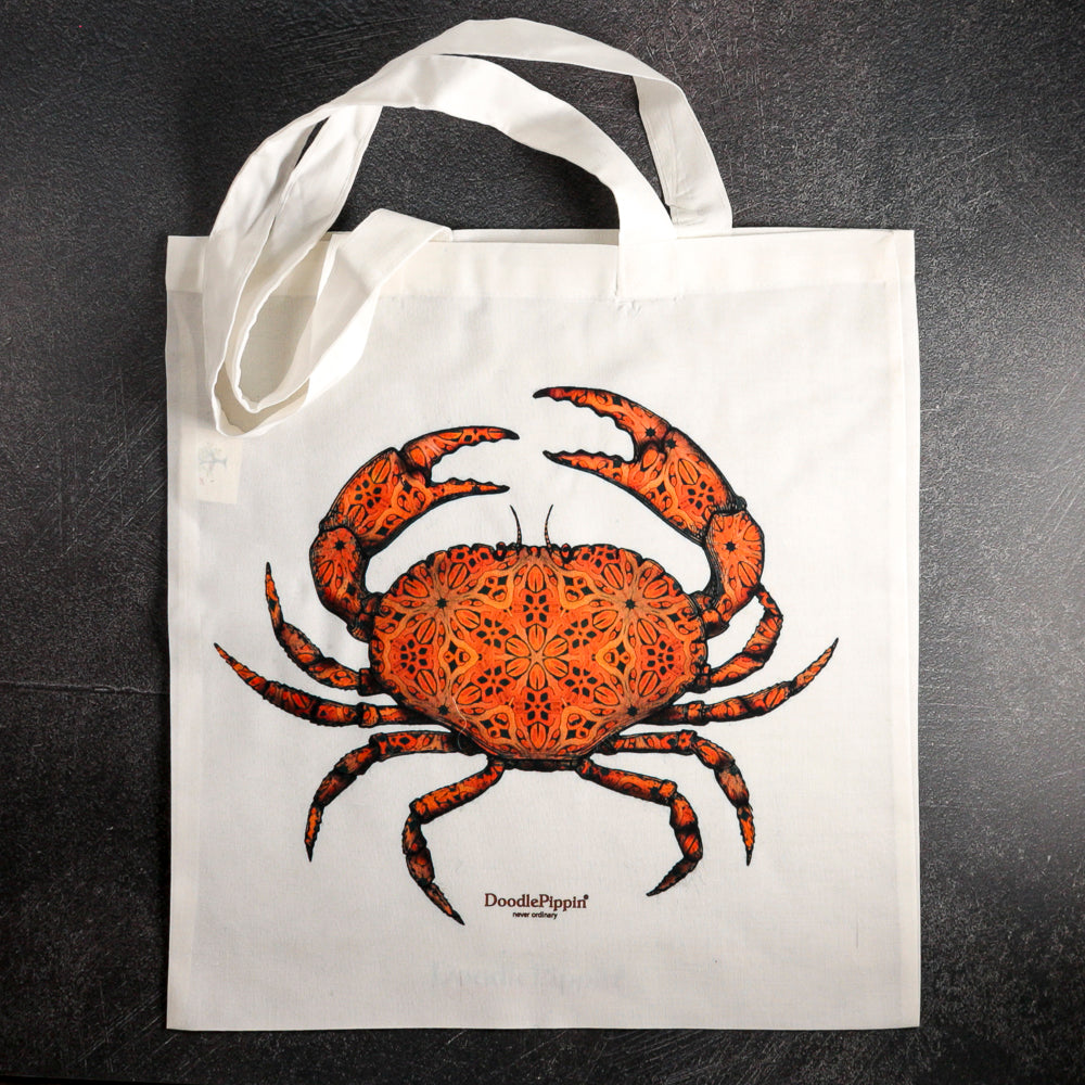 DoodlePippin tote bag spiky fish