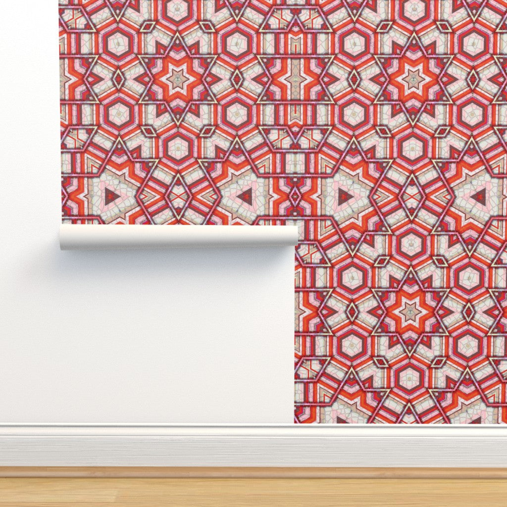 Linear Pimento Star Wallpaper