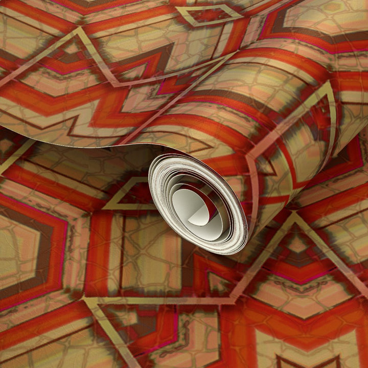 Linear Pimento Star Wallpaper