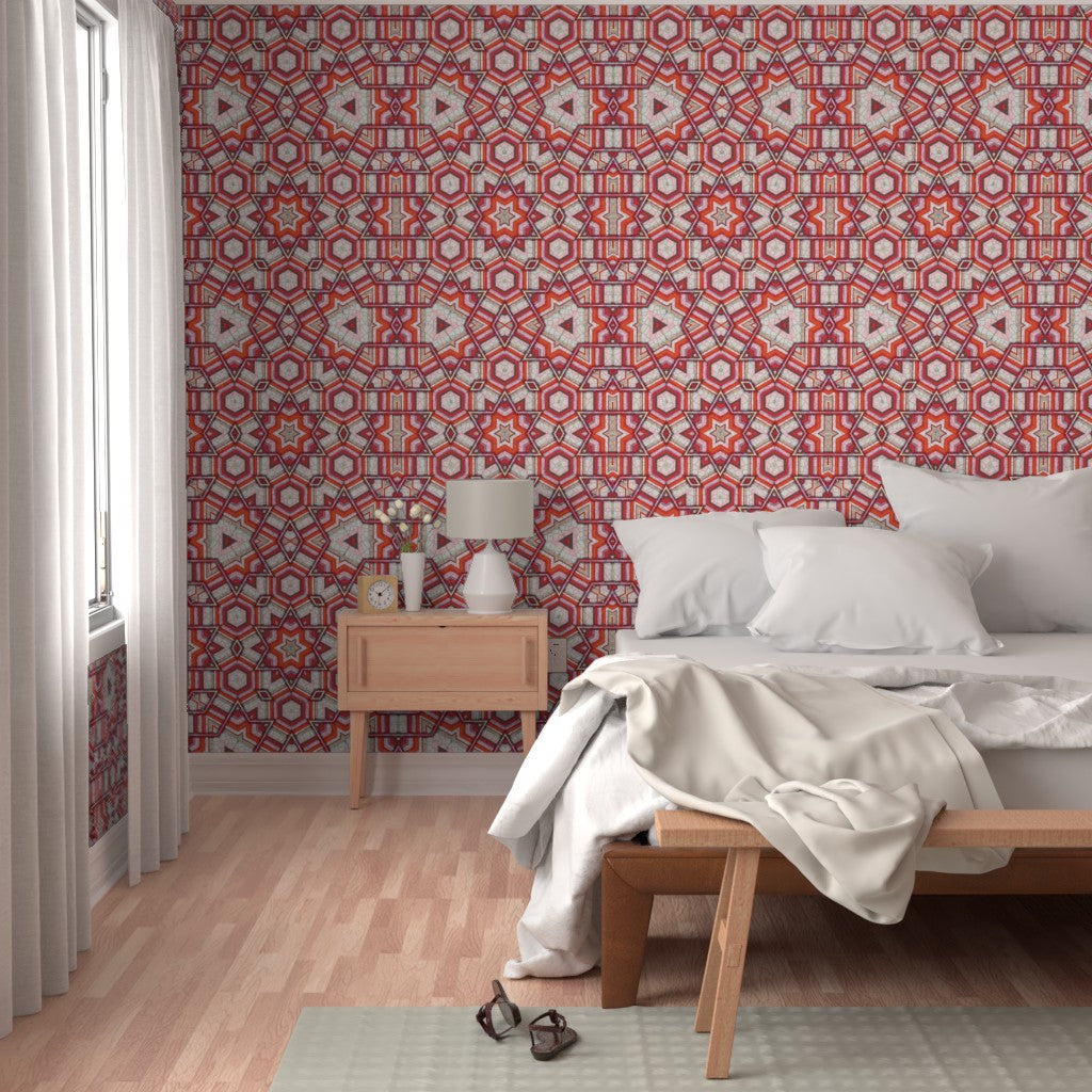 Linear Pimento Star Wallpaper