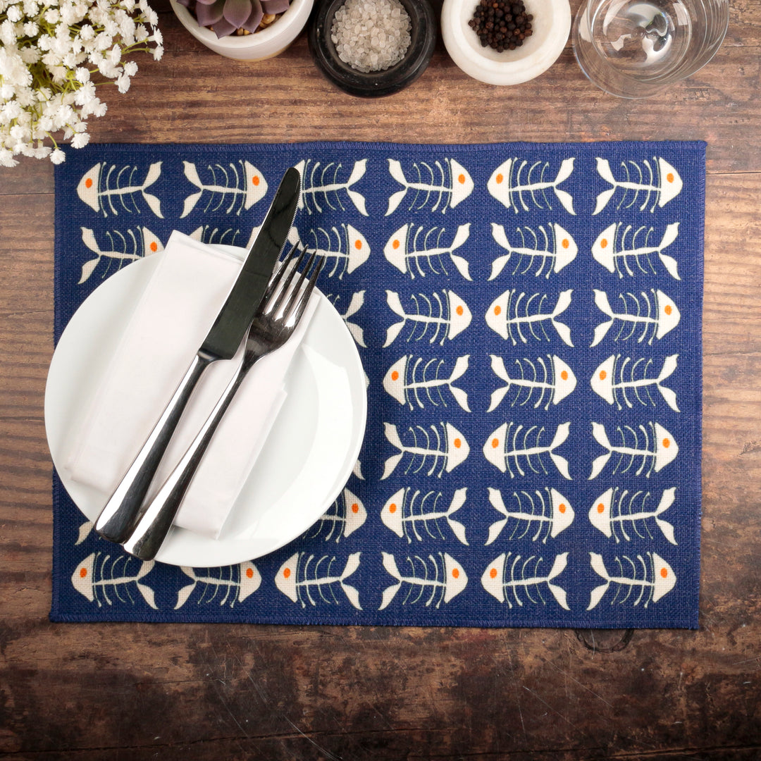 Navy Blue &amp; Orange &