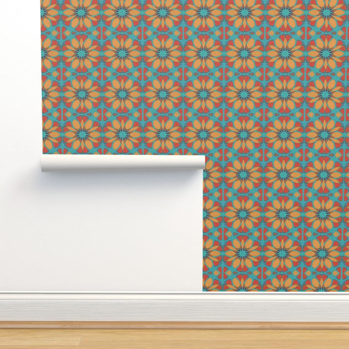 Moroccan Flower Wallpaper