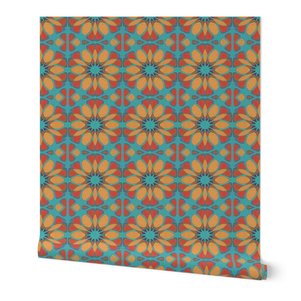 Moroccan Flower Wallpaper