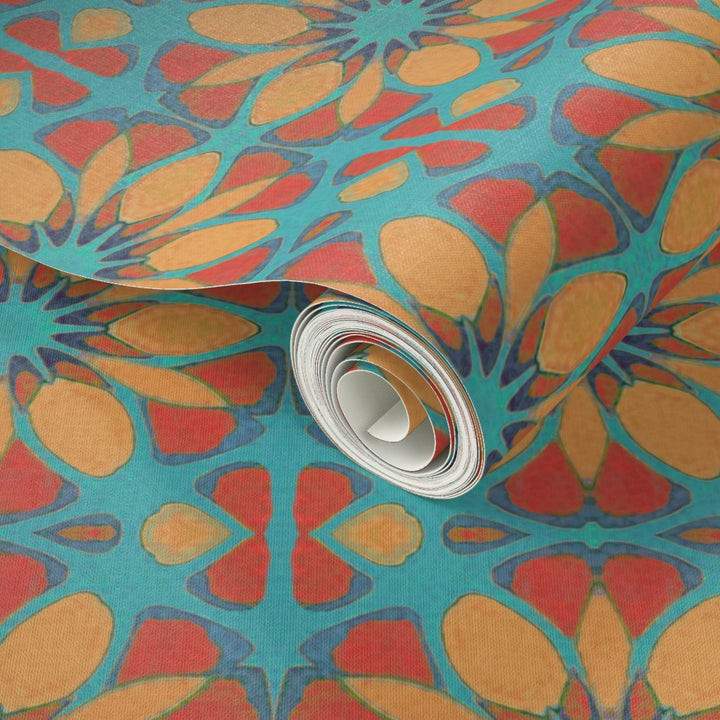 Moroccan Flower Wallpaper