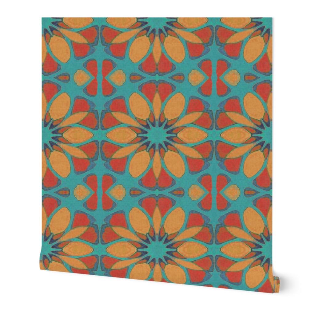 Moroccan Flower Wallpaper