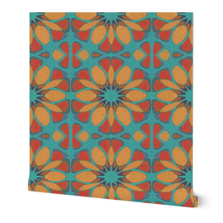 Moroccan Flower Wallpaper