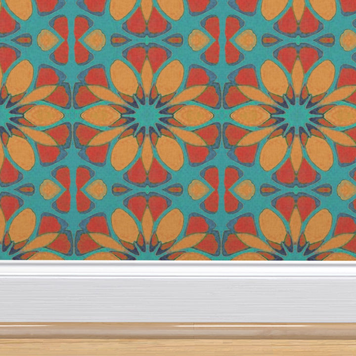 Moroccan Flower Wallpaper