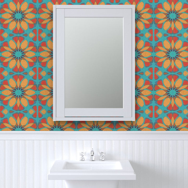 Moroccan Flower Wallpaper