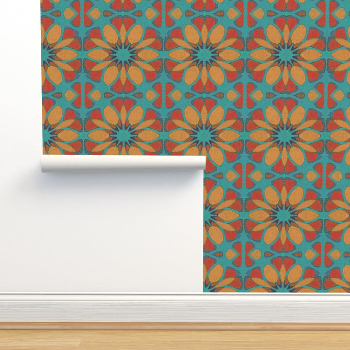 Moroccan Flower Wallpaper