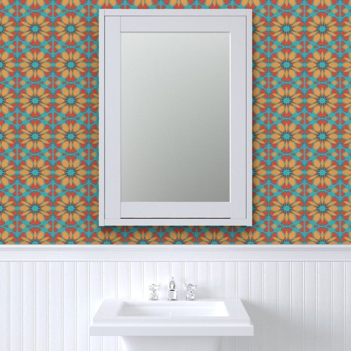 Moroccan Flower Wallpaper