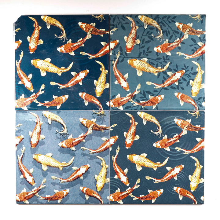 SALE SECOND SET - 4 x 20cm - Mixed Koi fish prototype designs