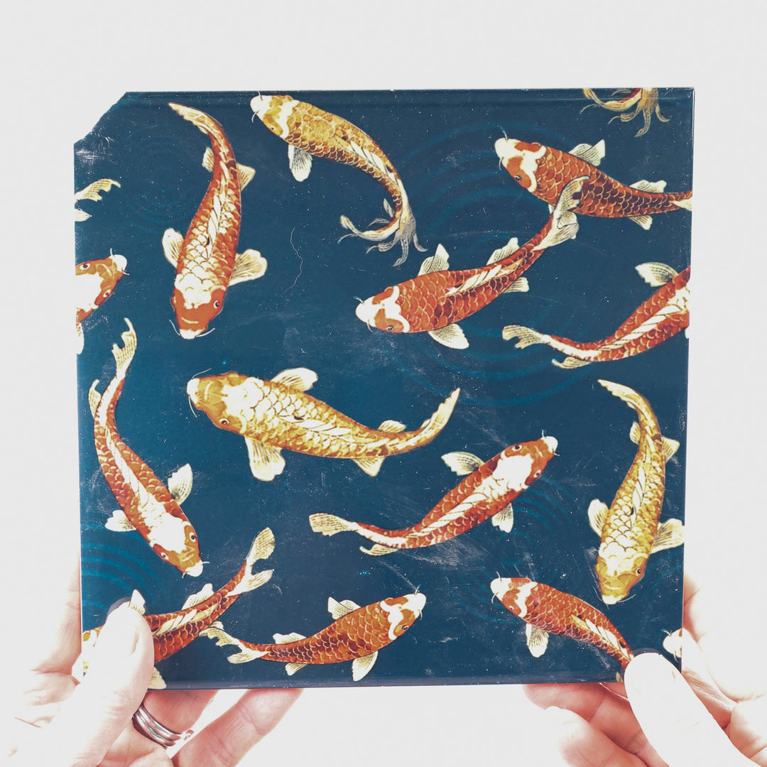SALE SECOND SET - 4 x 20cm - Mixed Koi fish prototype designs