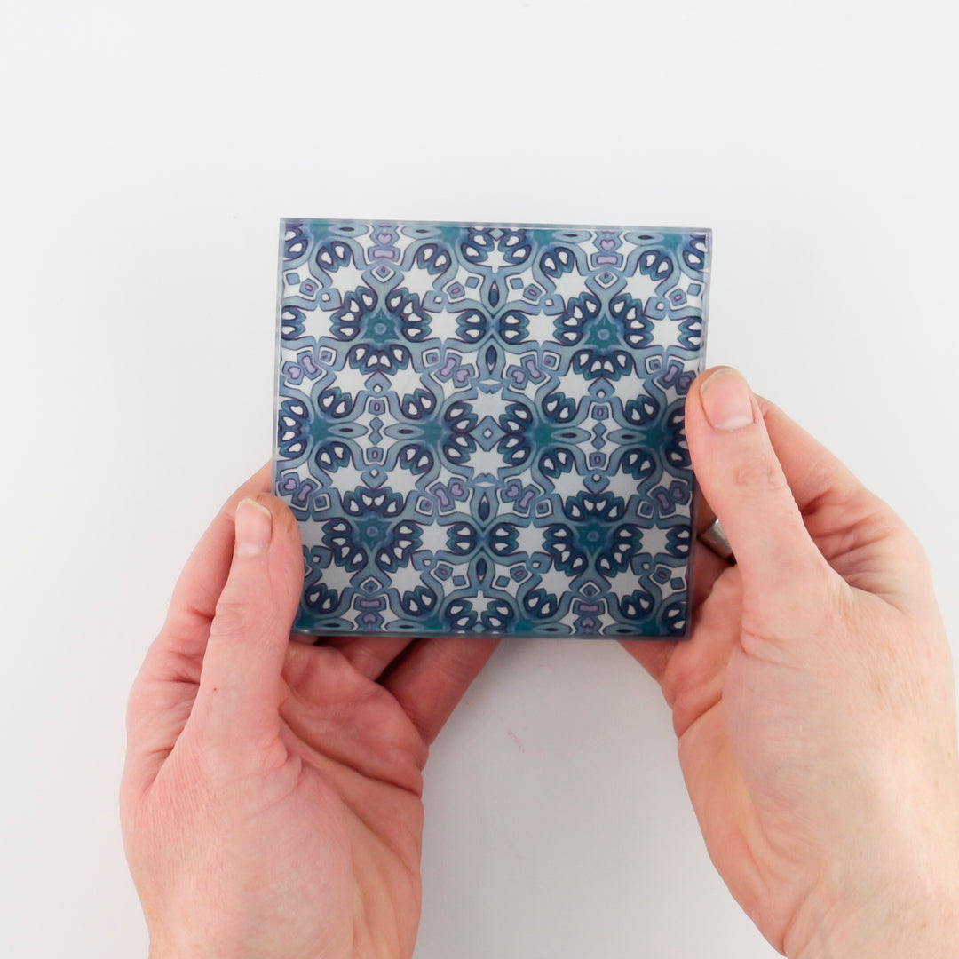Indigo Blue Moroccan coasters