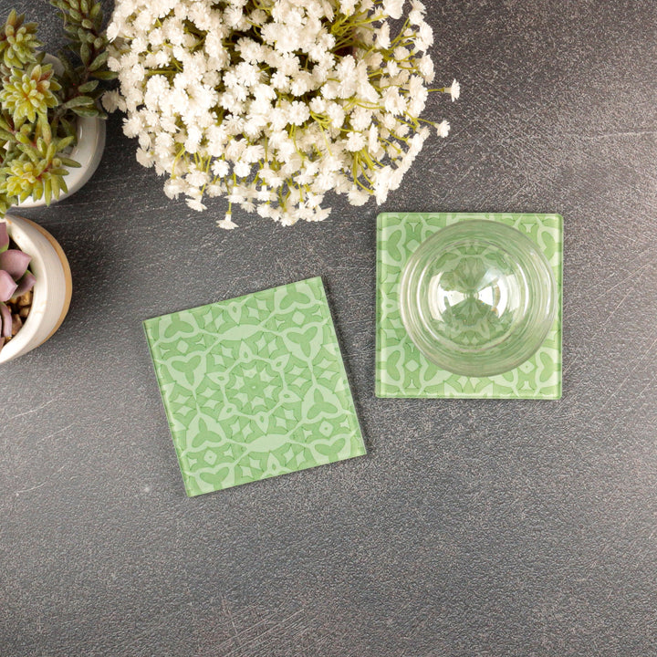SALE - Set of 2x Moss Green &