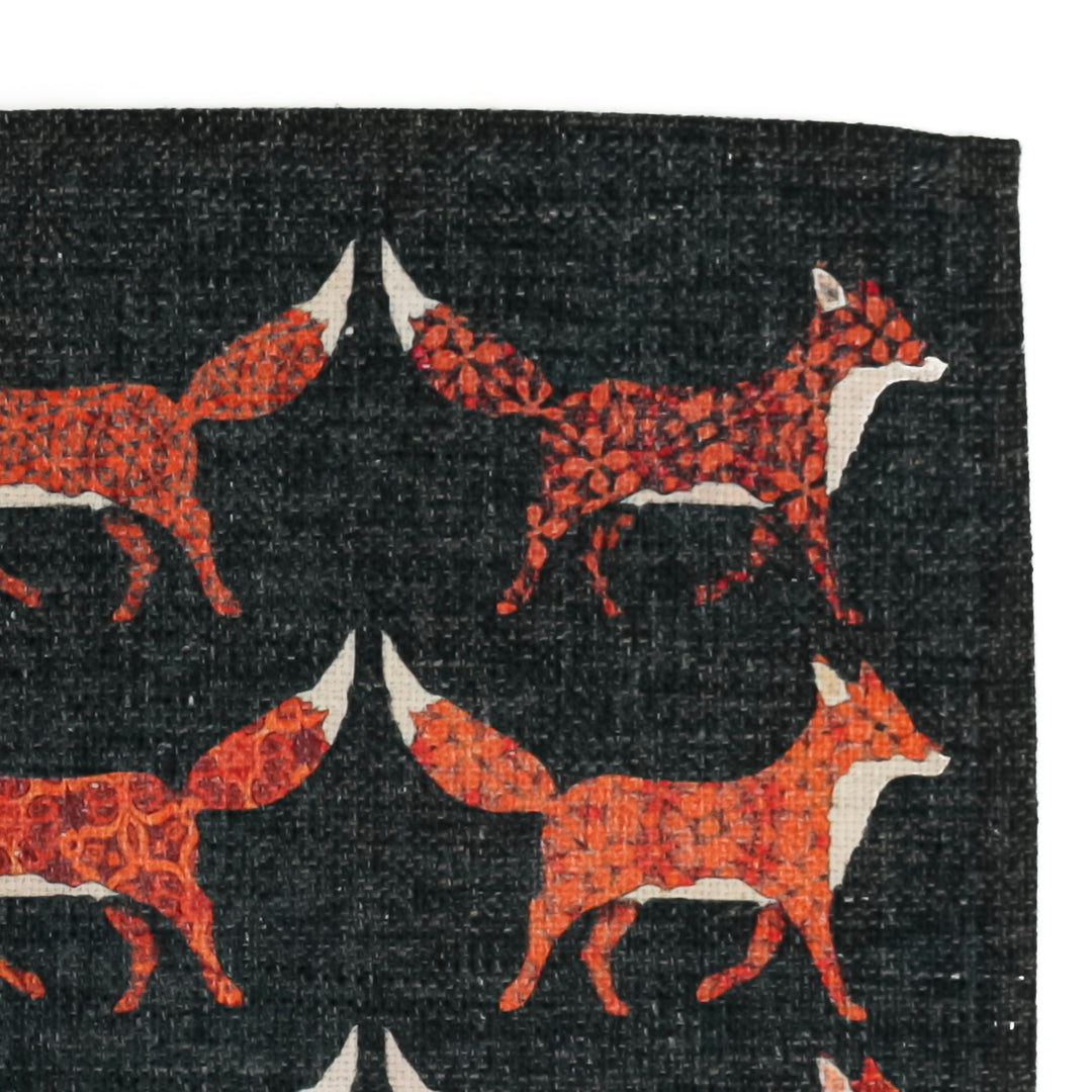 Red Foxes Fabric Placemat