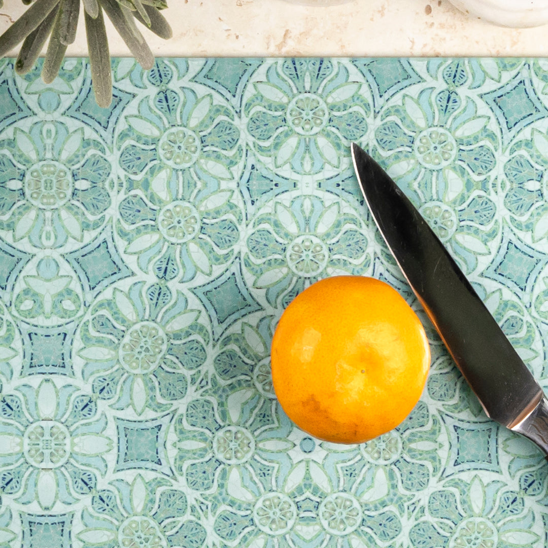 Pomegranate Worktop Protector - Aqua