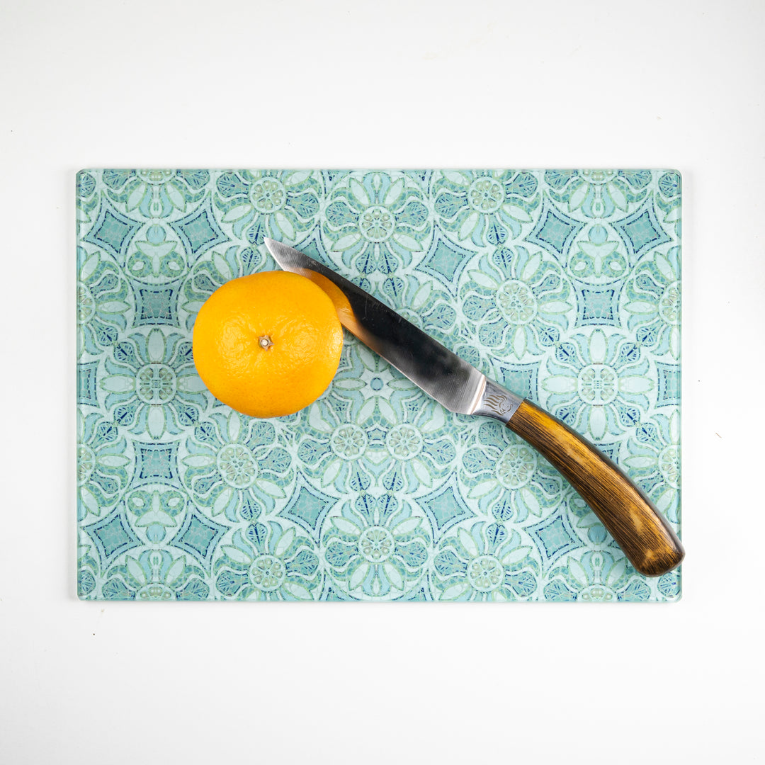 SALE - Pomegranate Grey/Aqua (Small) Worktop Saver - 20x28cm