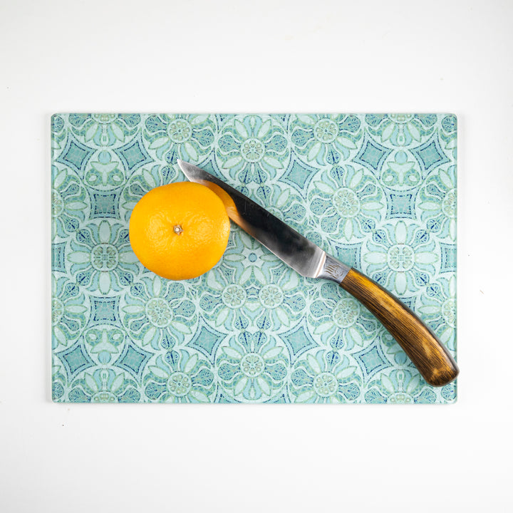 SALE - Pomegranate Grey/Aqua (Small) Worktop Saver - 20x28cm