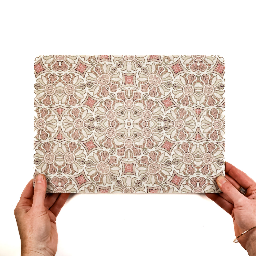 Pomegranate Placemat - Plaster Pink &amp; Cream