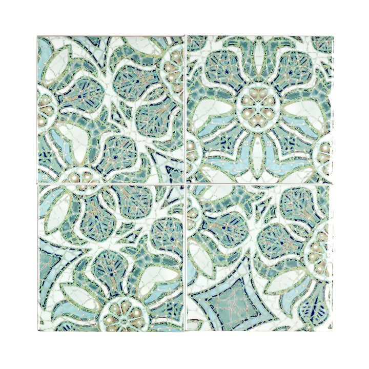 Pomegranate Tiles - Aqua - Random Sections