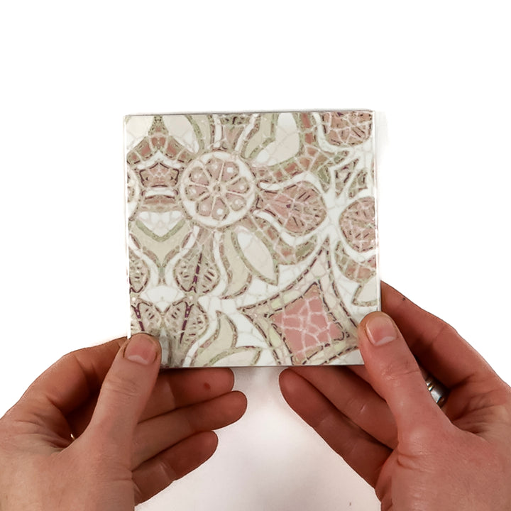 Pomegranate Tiles - Plaster Pink - Random Sections