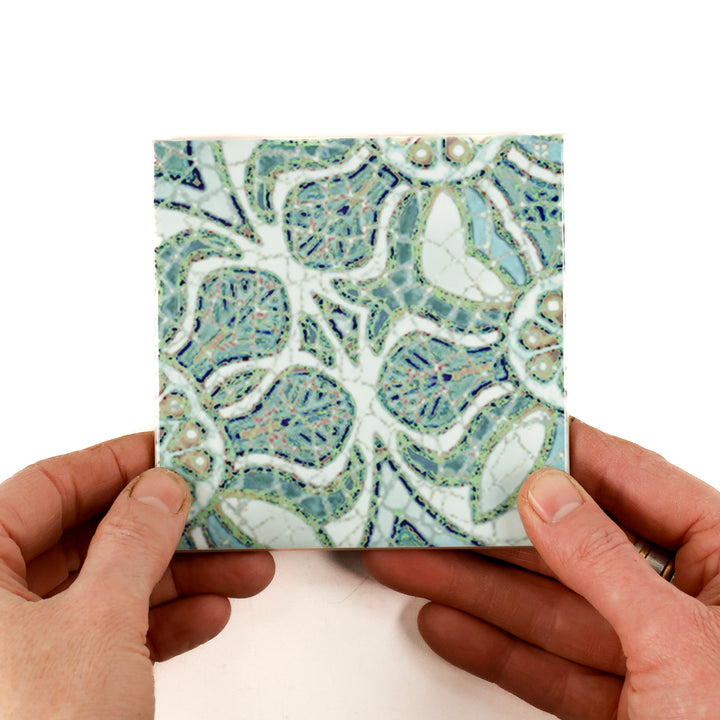 Pomegranate Tiles - Aqua - Random Sections