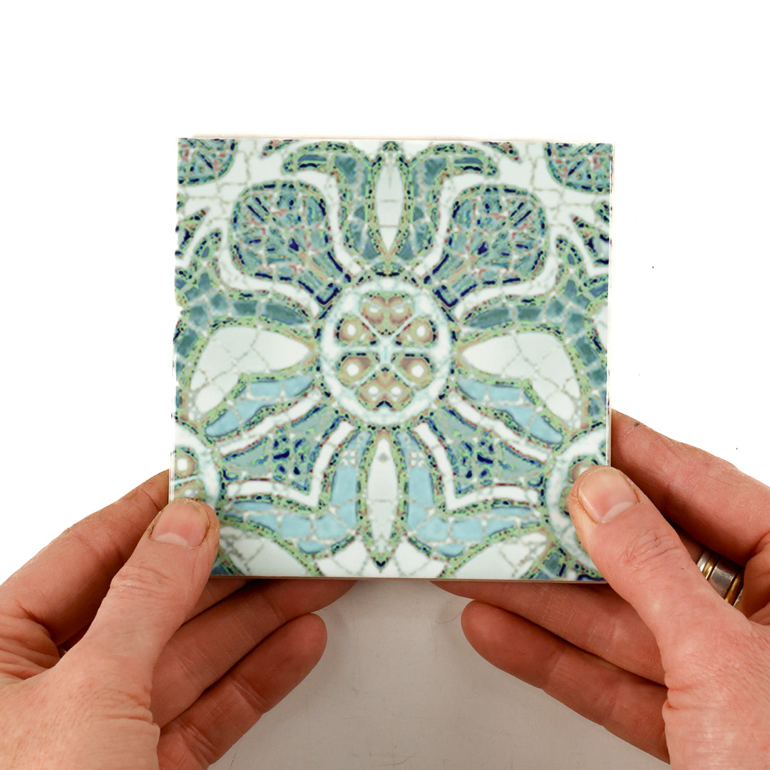 Pomegranate Tiles - Aqua - Random Sections
