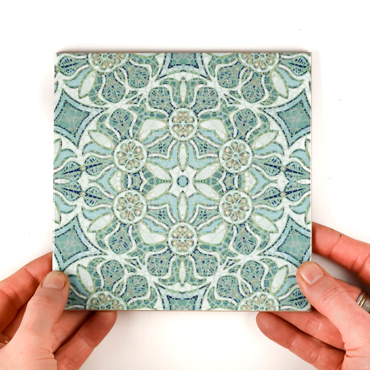 Pomegranate Tiles - Aqua