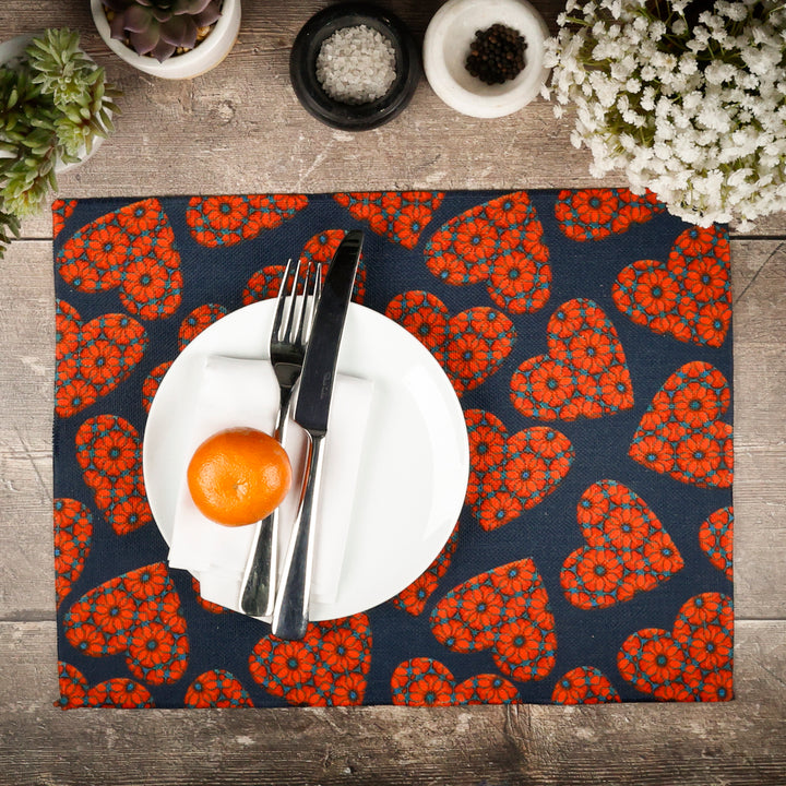 Moroccan Hearts Fabric Placemat