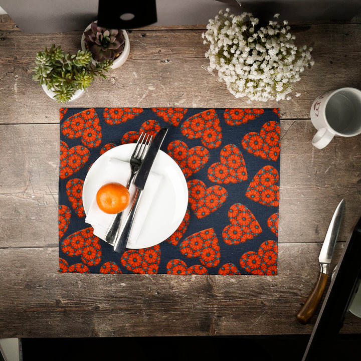 Moroccan Hearts Fabric Placemat