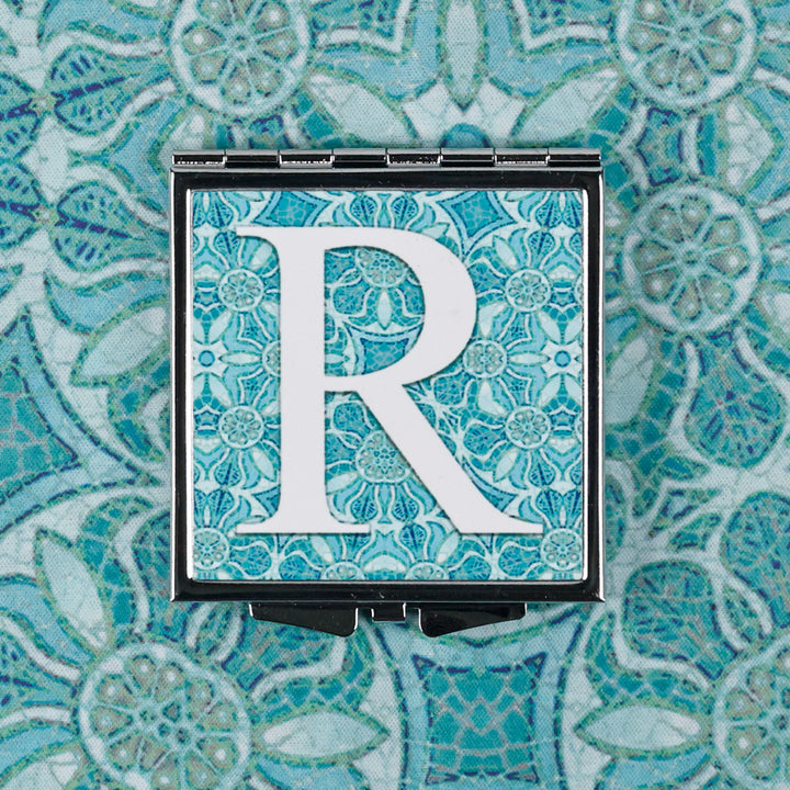 SALE - R letter compact - Aqua Pomegranate Design