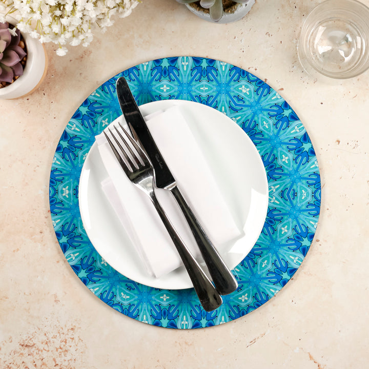 SALE Seconds Moorish Palace Placemat - Turquoise and Blue