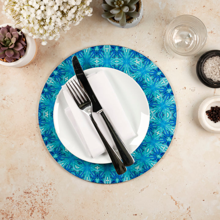 SALE Seconds Moorish Palace Placemat - Turquoise and Blue