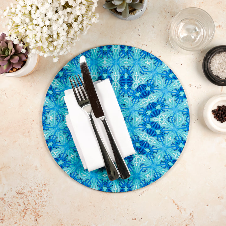 SALE Seconds Moorish Palace Placemat - Turquoise and Blue