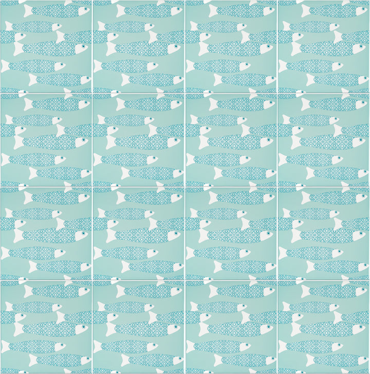 Ocean Shoal tile - Sky Blue
