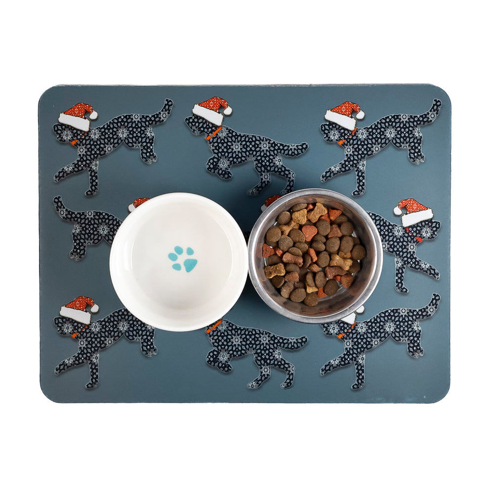 Christmas Cockapoo Large Pet Food Mat