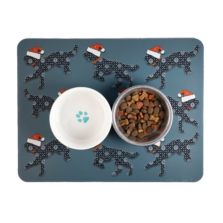 Christmas Cockapoo Large Pet Food Mat