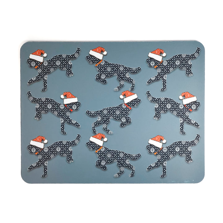 Christmas Cockapoo Large Pet Food Mat