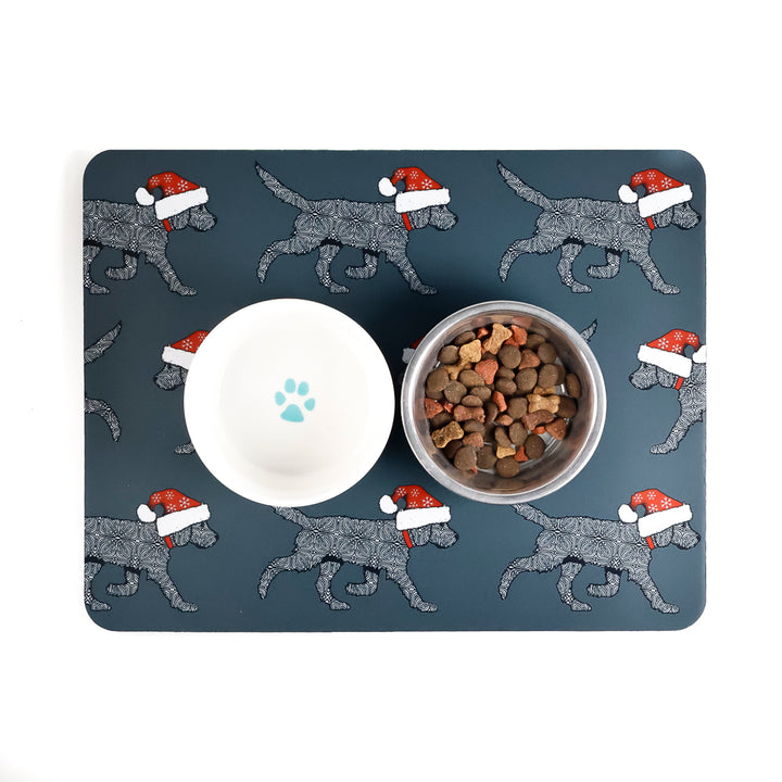 Christmas Labradoodle / Labrador Large Pet Food Mat