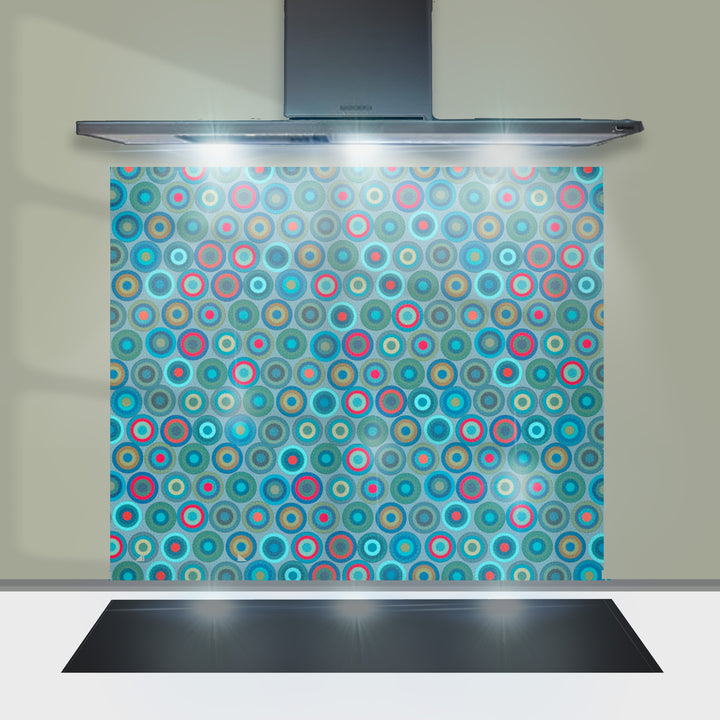 Abstract Circles Kitchen Splashback