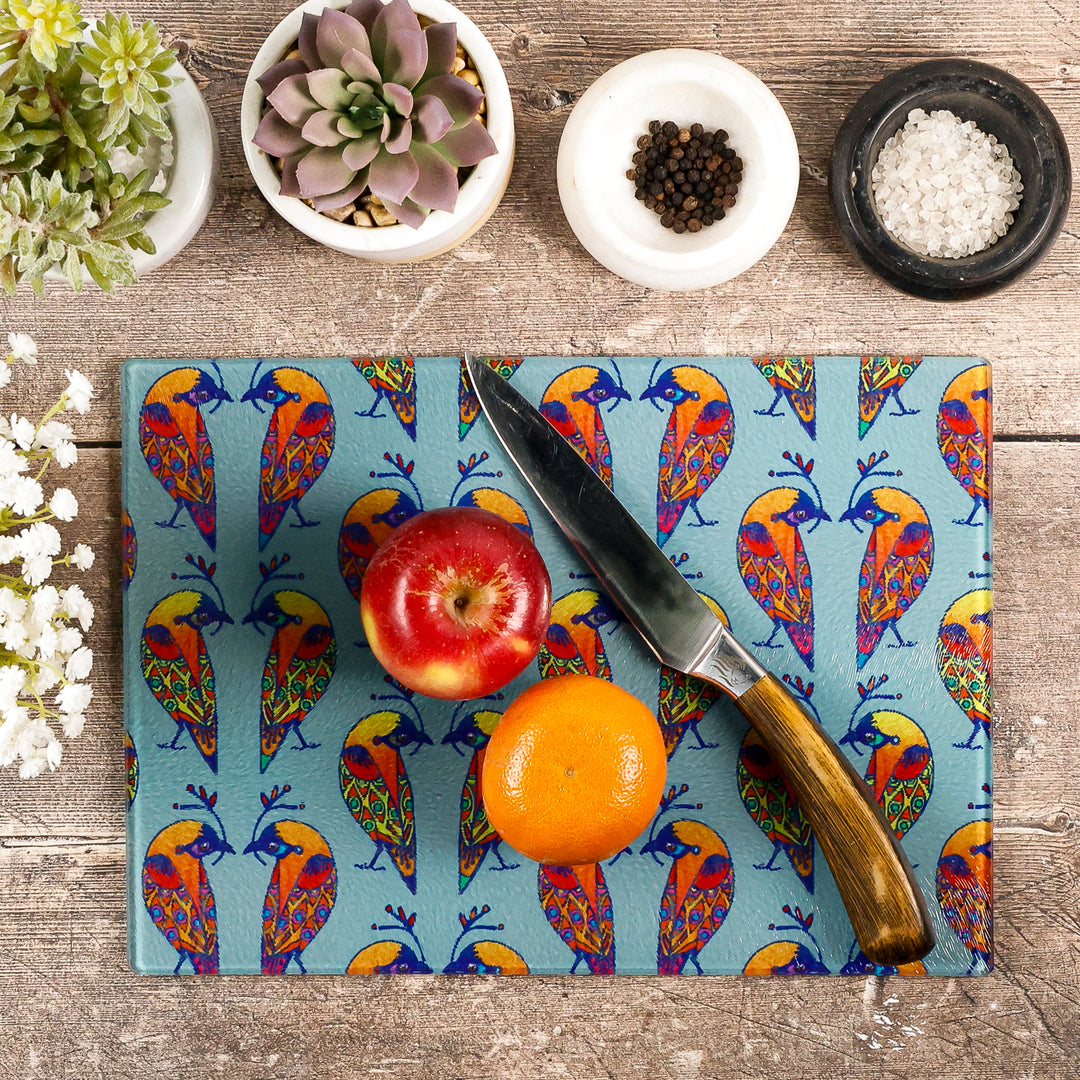 Tropical Lovebirds Worktop Protector