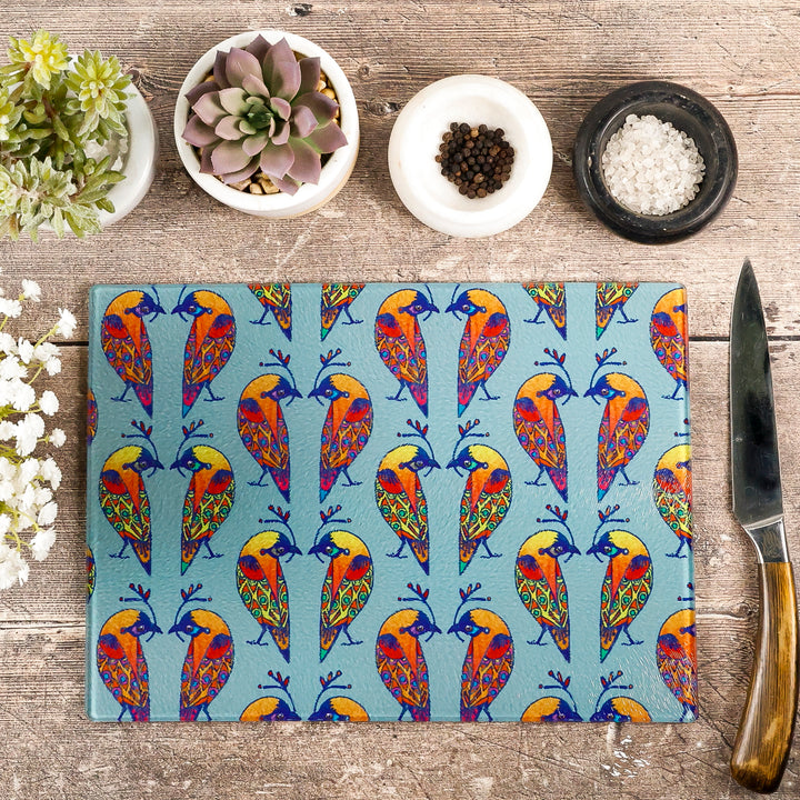 Tropical Lovebirds Worktop Protector
