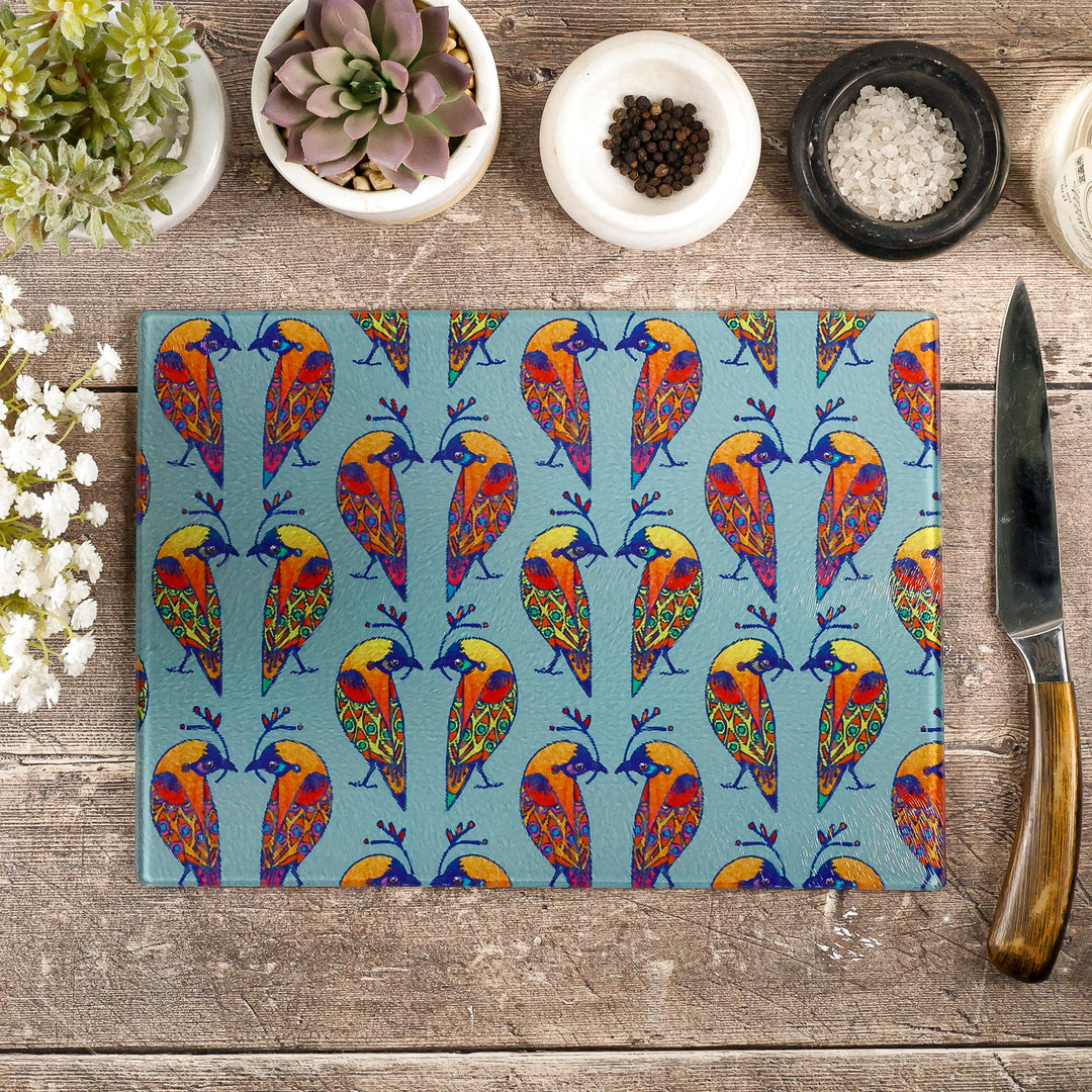 Tropical Lovebirds Worktop Protector