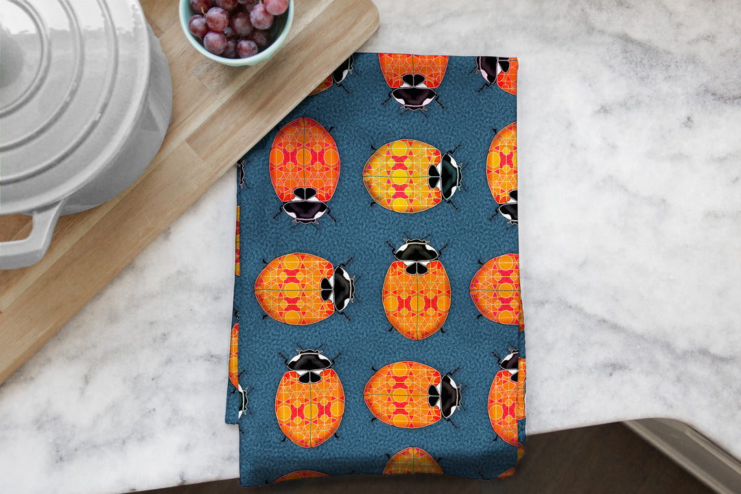 Lanternbugs Tea Towel