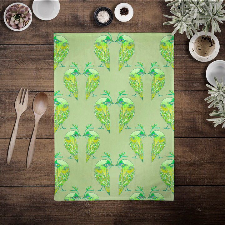 Lovebirds Tea Towel