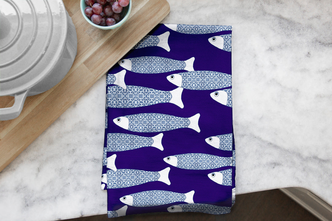 Ocean Shoal tea towel