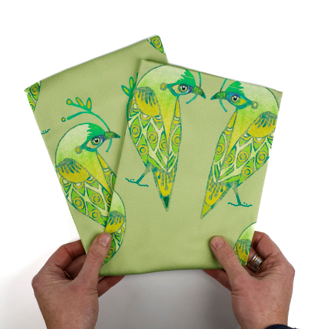 Lovebirds Tea Towel