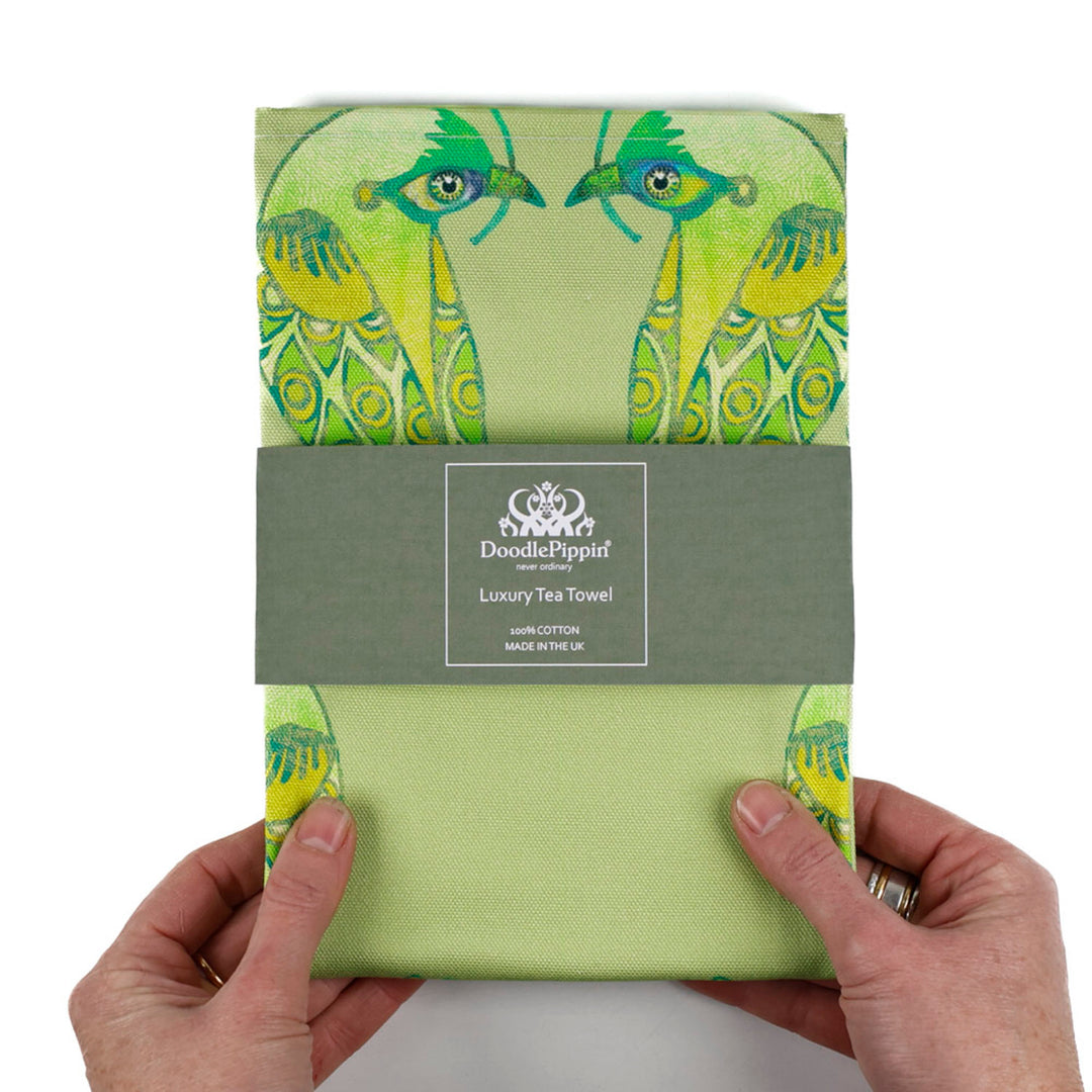 Lovebirds Tea Towel
