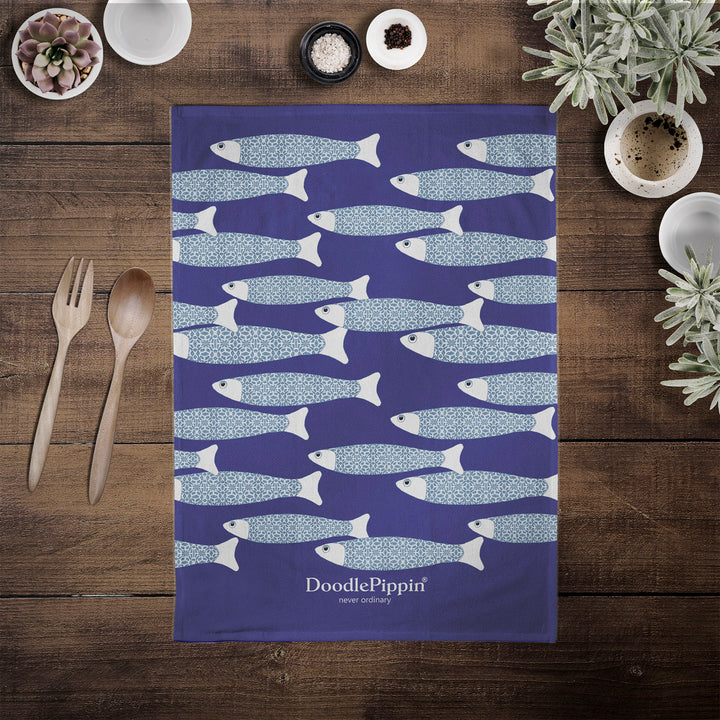 Ocean Shoal tea towel