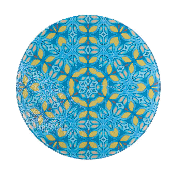 Greek Knossos Leaf - Circular Cutting Board